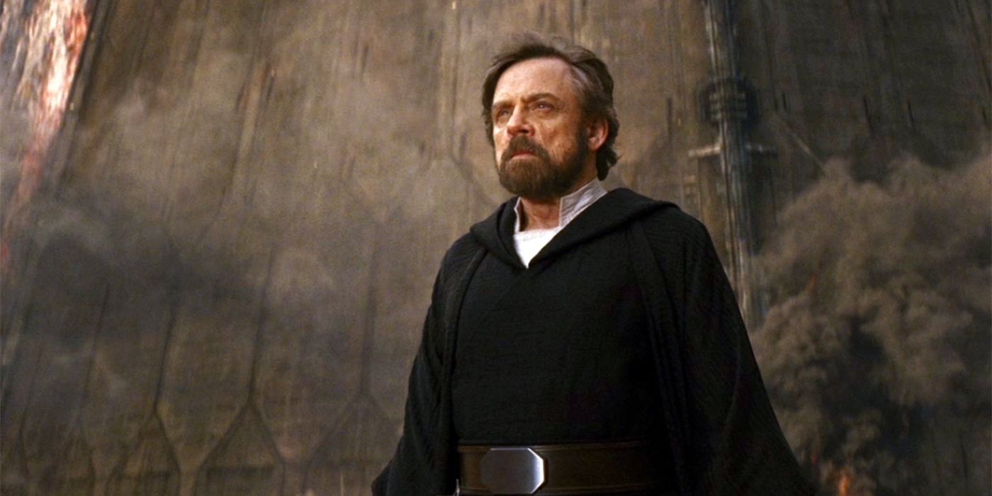 Luke Skywalker on Crait in Star Wars: The Last Jedi