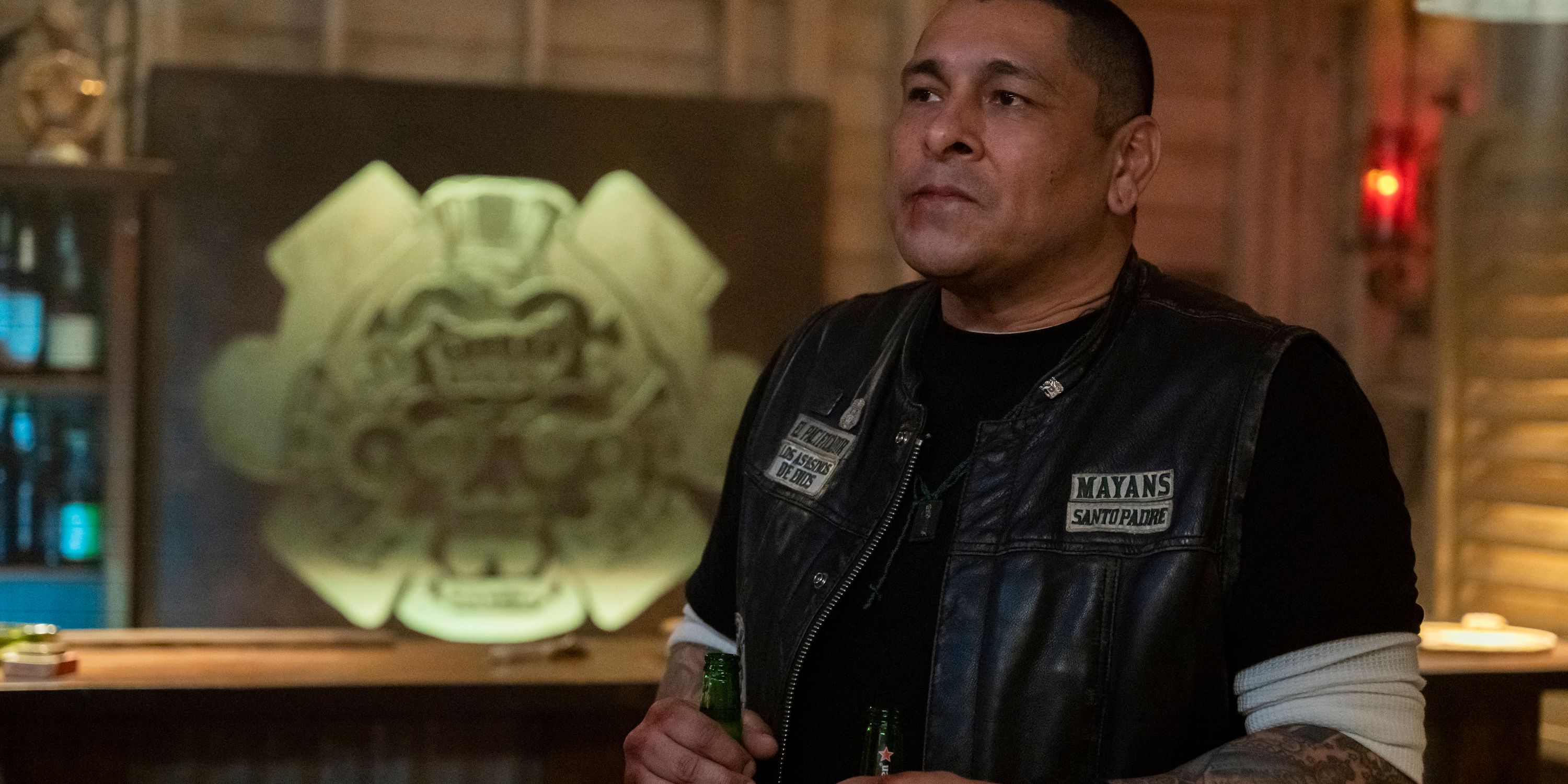 MAYANS M.C. -- &quot;The House of Death Floats By&quot; -- Season 3, Episode 9 (Airs May 4) Pictured: Frankie Loyal as Hank &quot;Tranq&quot; Loza. CR: Prashant Gupta/FX