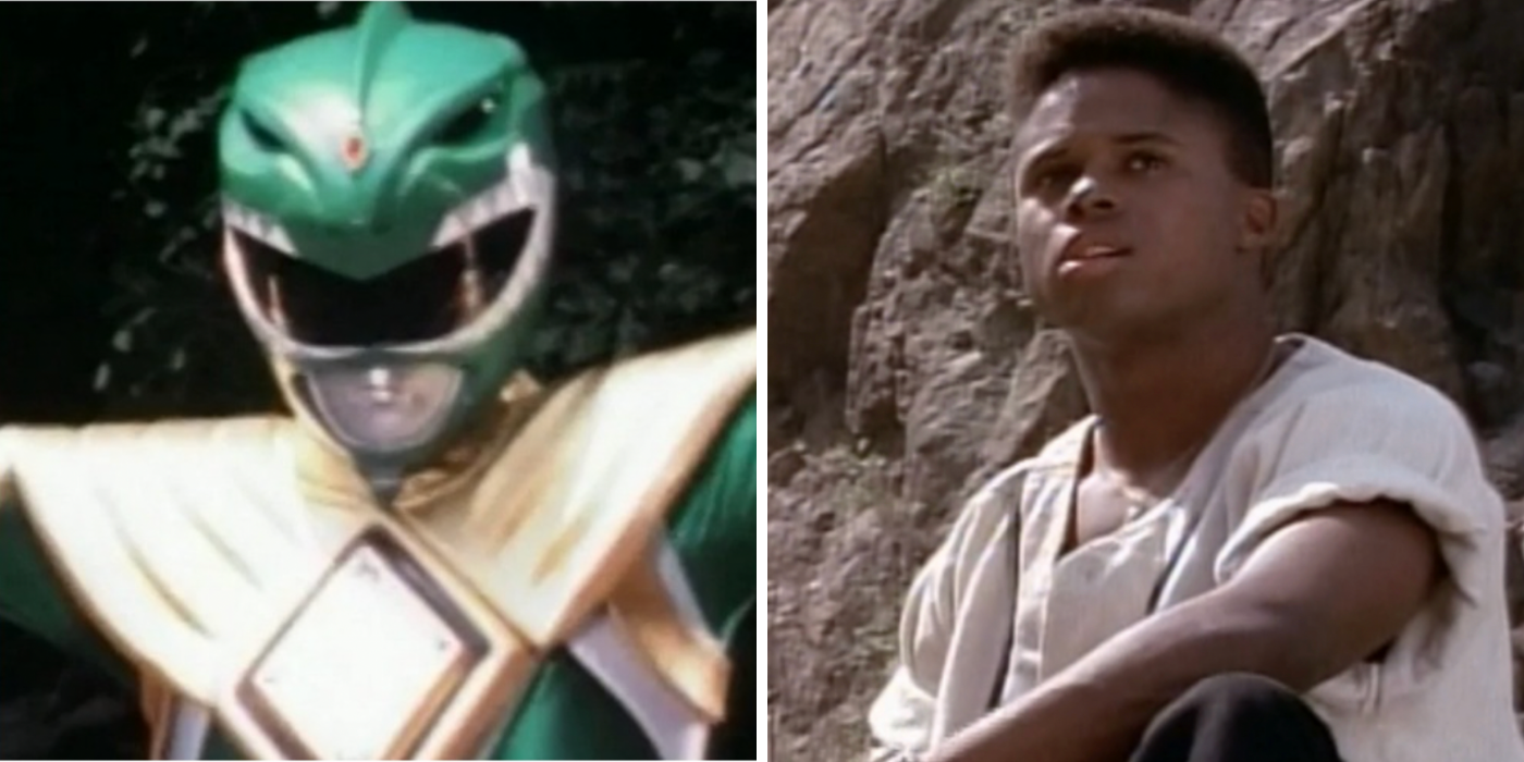Tommy as the green Ranger & Zack struggling without a partner
