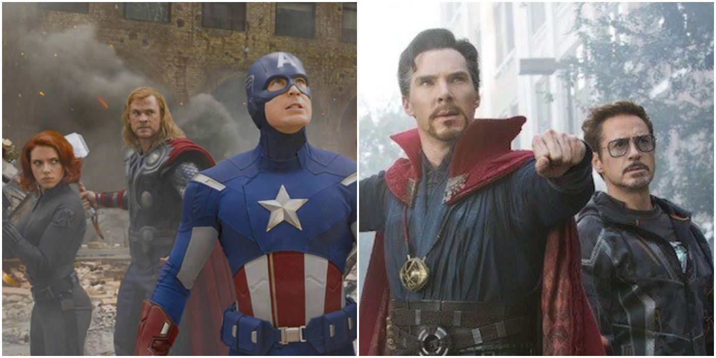 Captain America, Black Widow, Thor, Dr. Strange & Tony Stark