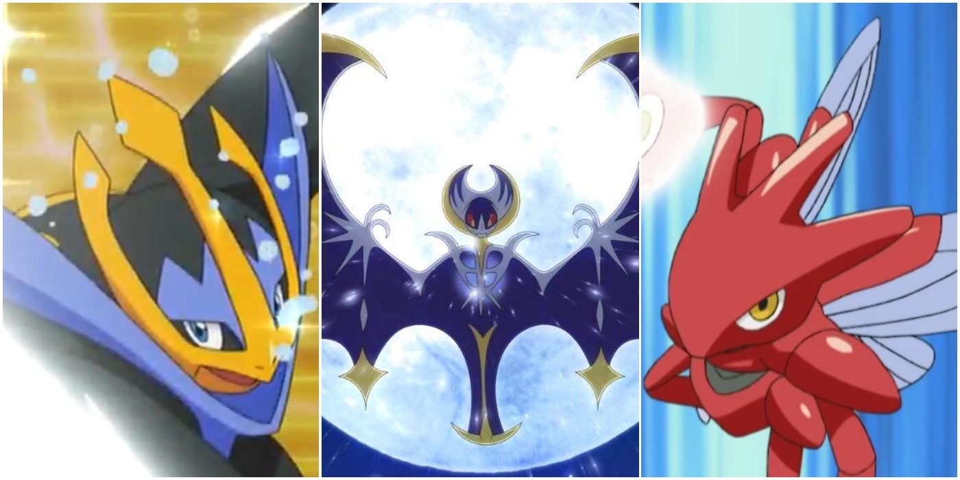 Empoleon Lunala and Scizor from Pokémon