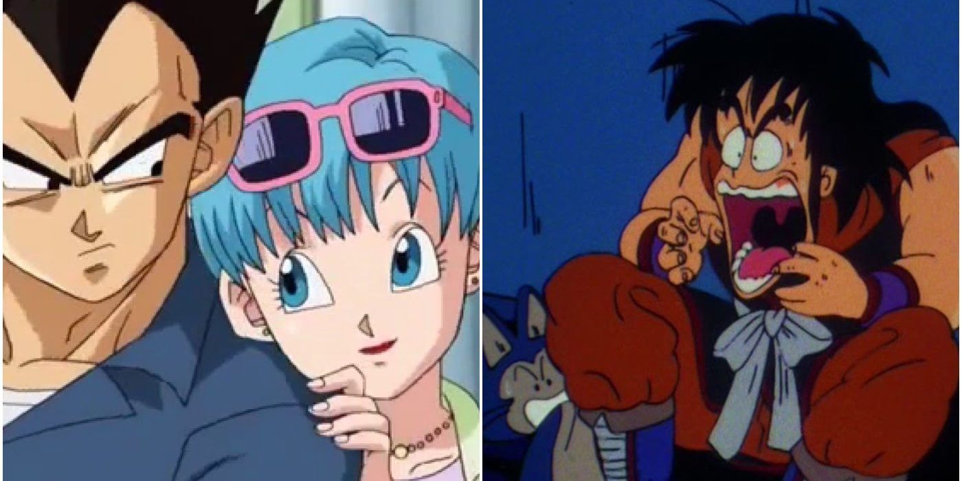 Vegeta Bulma Smiling Yamcha Shocked