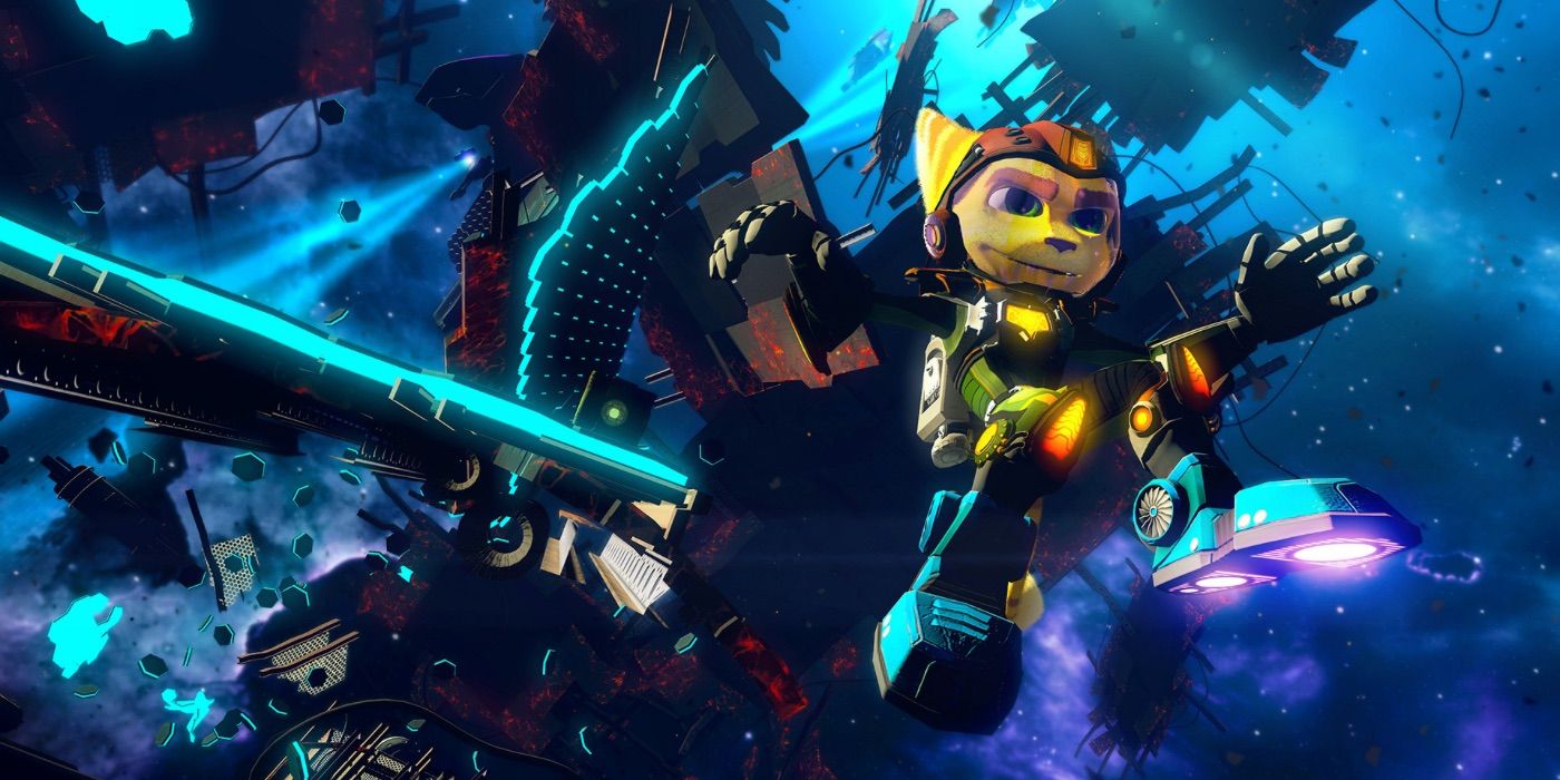 Ratchet & Clank: Into the Nexus - Ratchet floating in space
