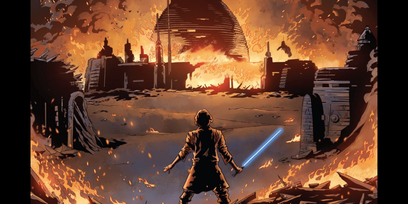 Kylo Ren Destroys Jedi Temple