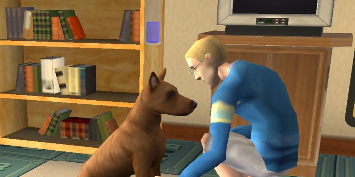 The Sims 2 Playing With Dog