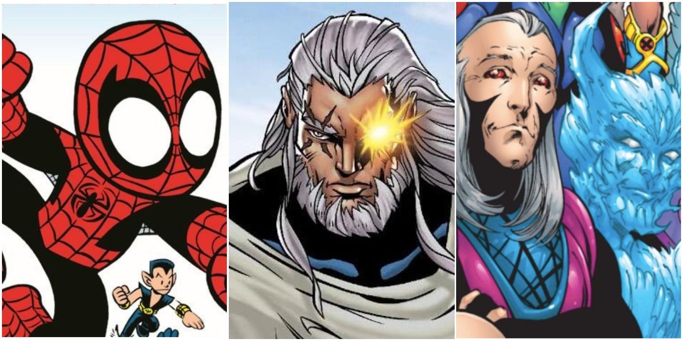 Mini Marvels Spidey, Brother Nathan, and the X-Alliance's Gambit and Iceman