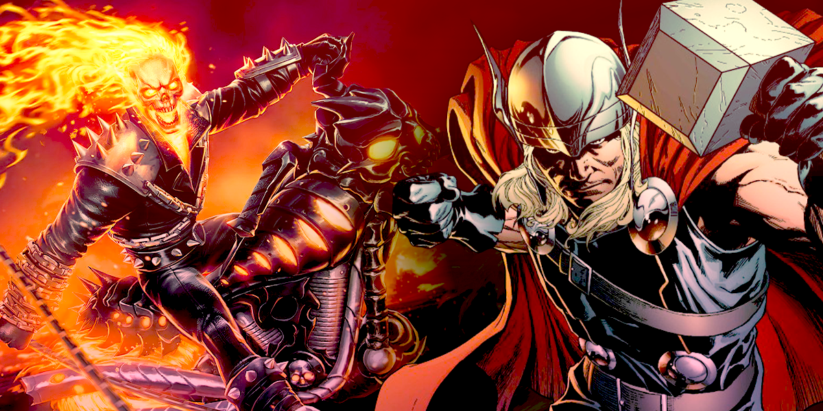 Ghost Rider Johnny Blaze and Thor