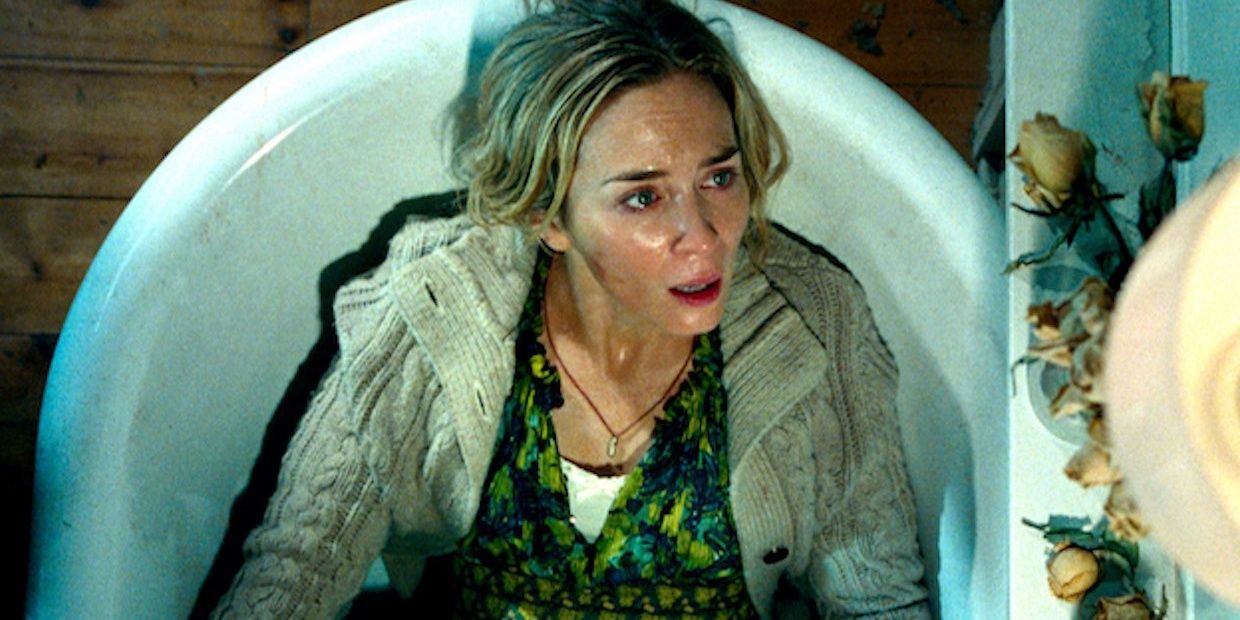 A Quiet Place Emily Blunt in bathtub
