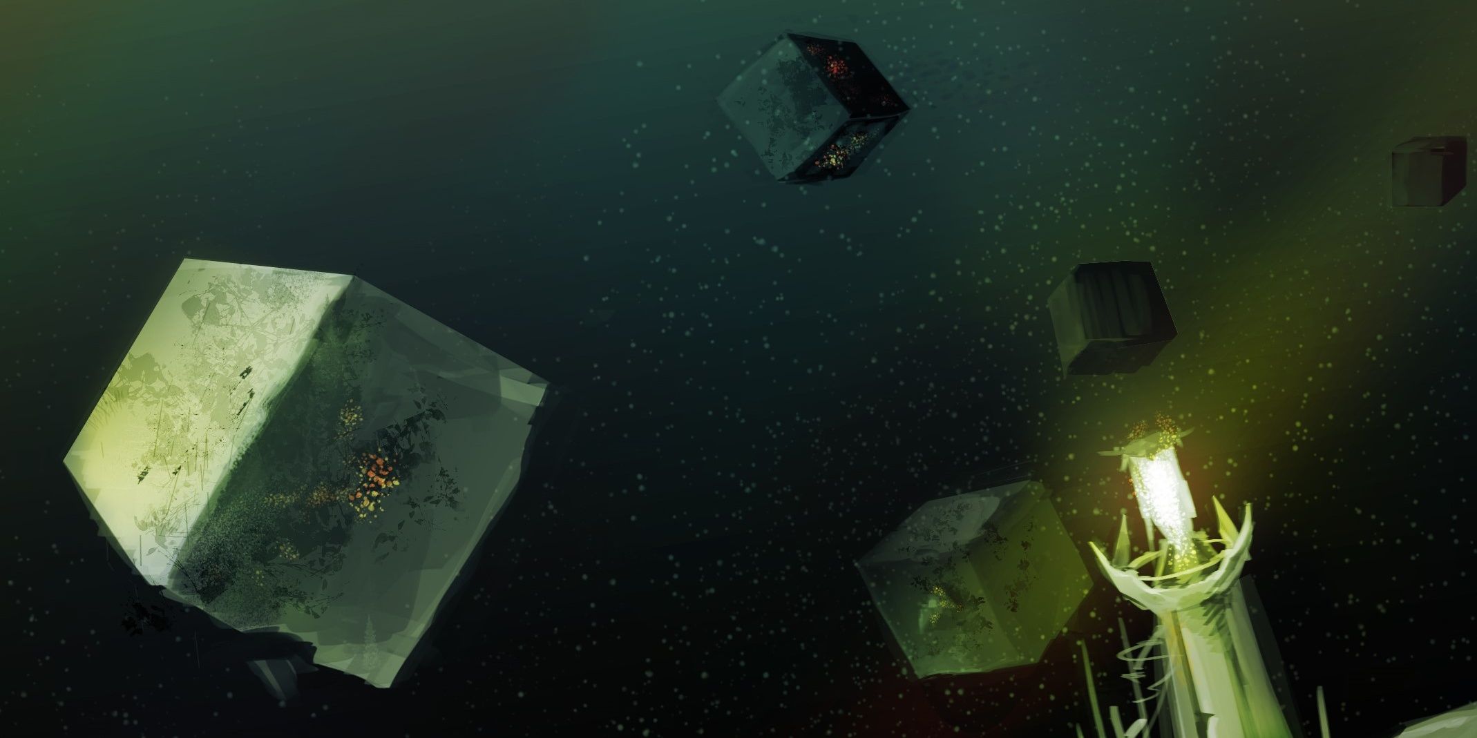 D&amp;D: Acheron Cubes Floating 