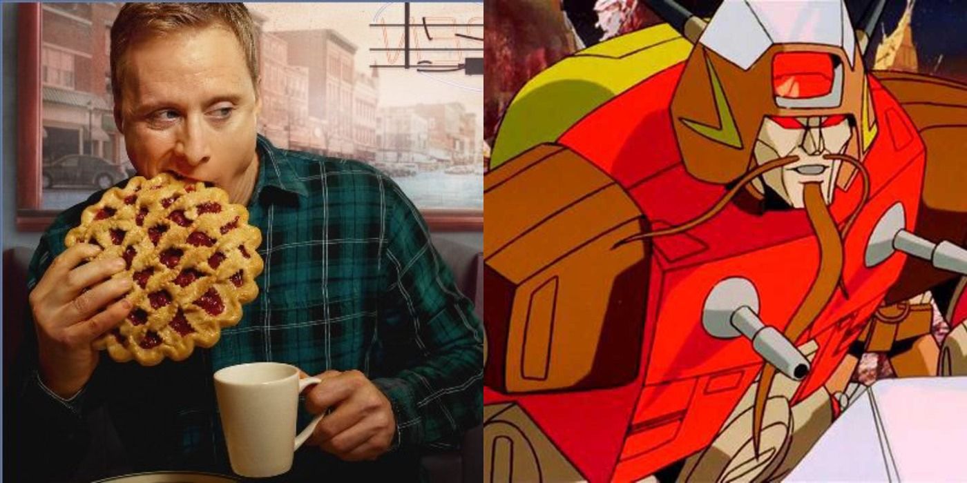 An image of Alan Tudyk next to an image of Wreck-Gar from The Transformers: The Movie.