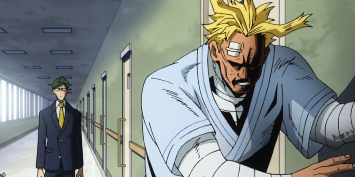 All Might injured in the hall MHA