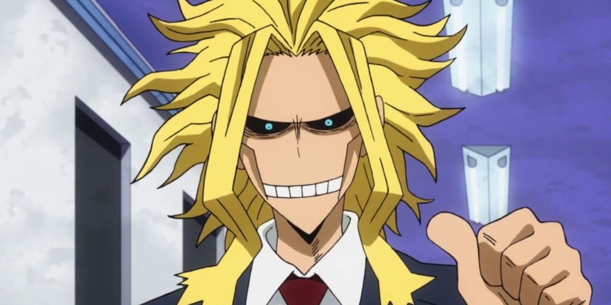 All Might points to himself