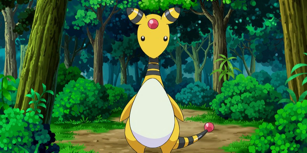Ampharos in forest
