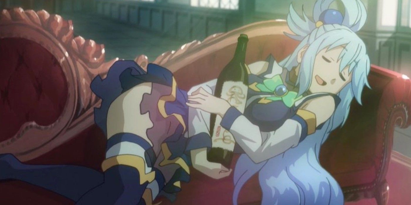 Aqua After A Hard Day Of Work