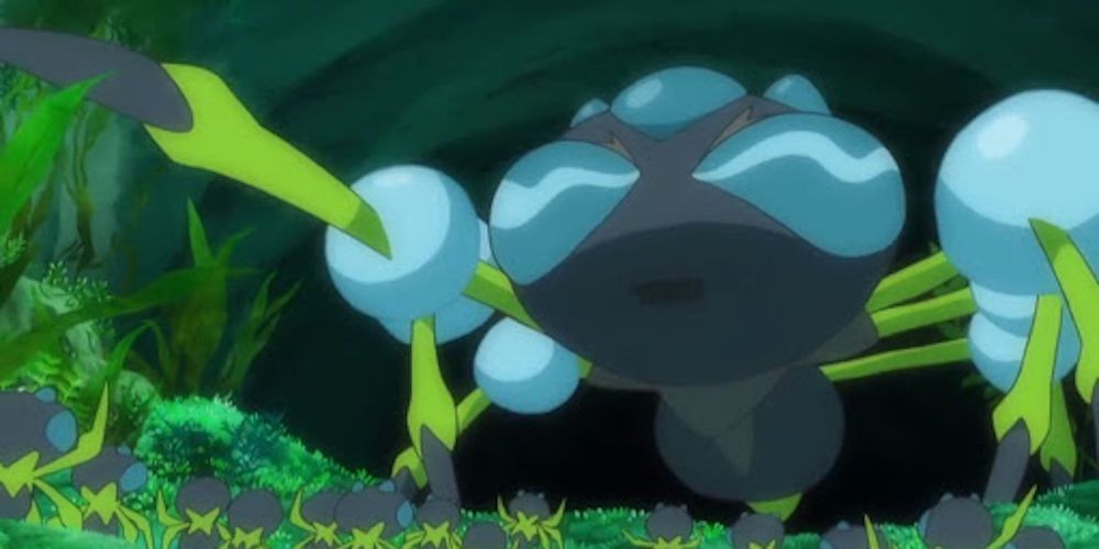 Anime Pokemon Araquanid Nest