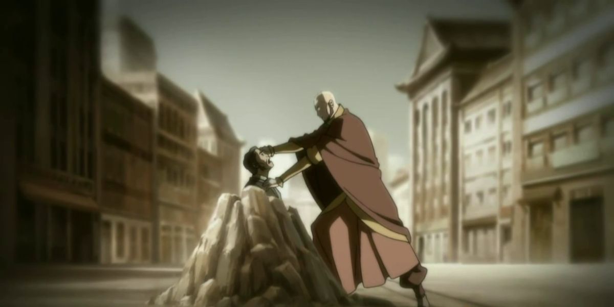 Avatar Aang taking Yakone's bending Legend of Korra