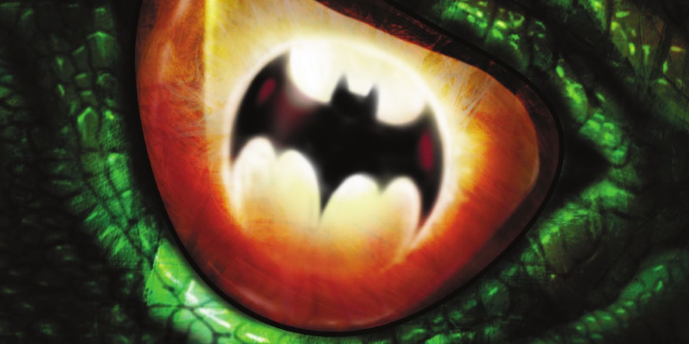 Batman Reptilian #1 Cover cropped reptile eye
