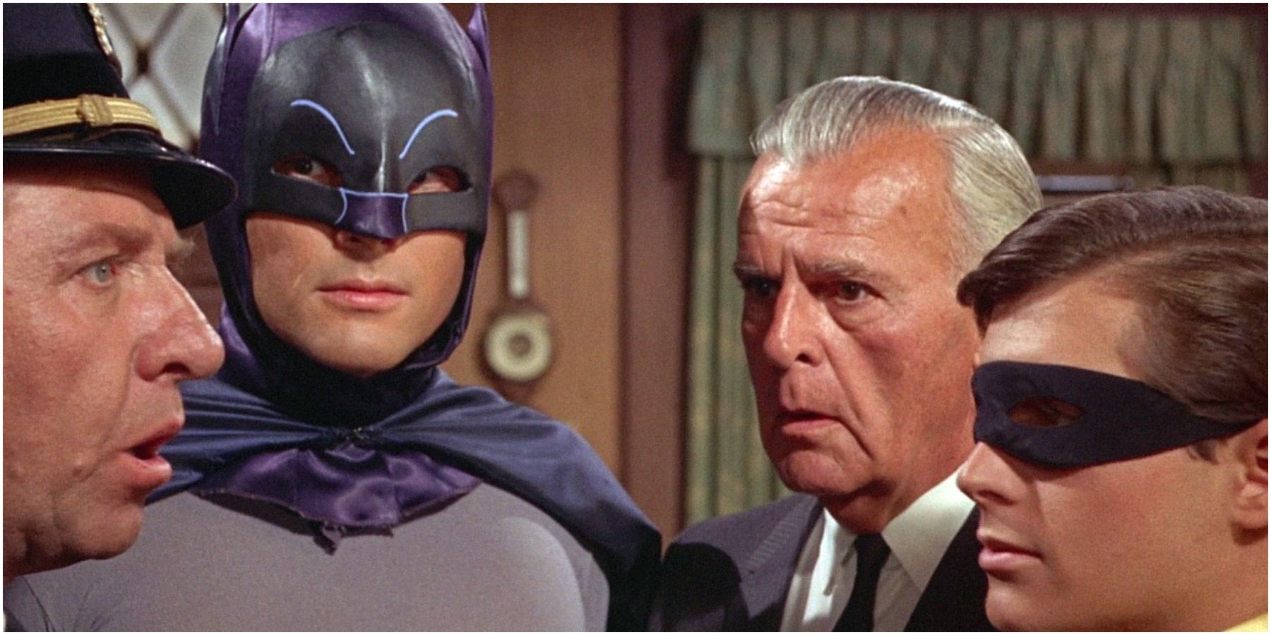 Batman Surrounded By His Allies from the 1966 Show