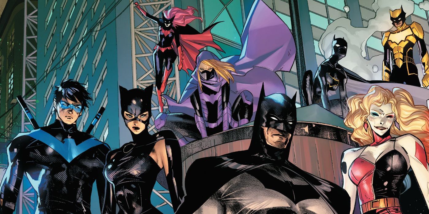 The Bat-Family on the rooftops