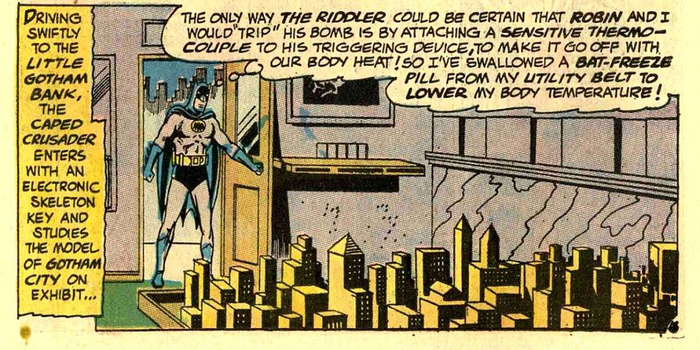 Batman Using The Bat Freeze Pill