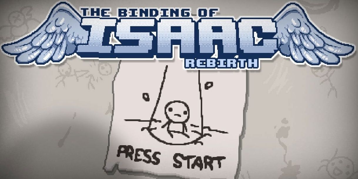 The Binding Of Issac: Rebirth title Screen