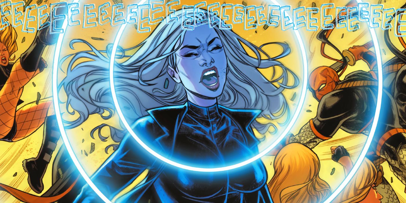 Black Canary using her Canary Cry