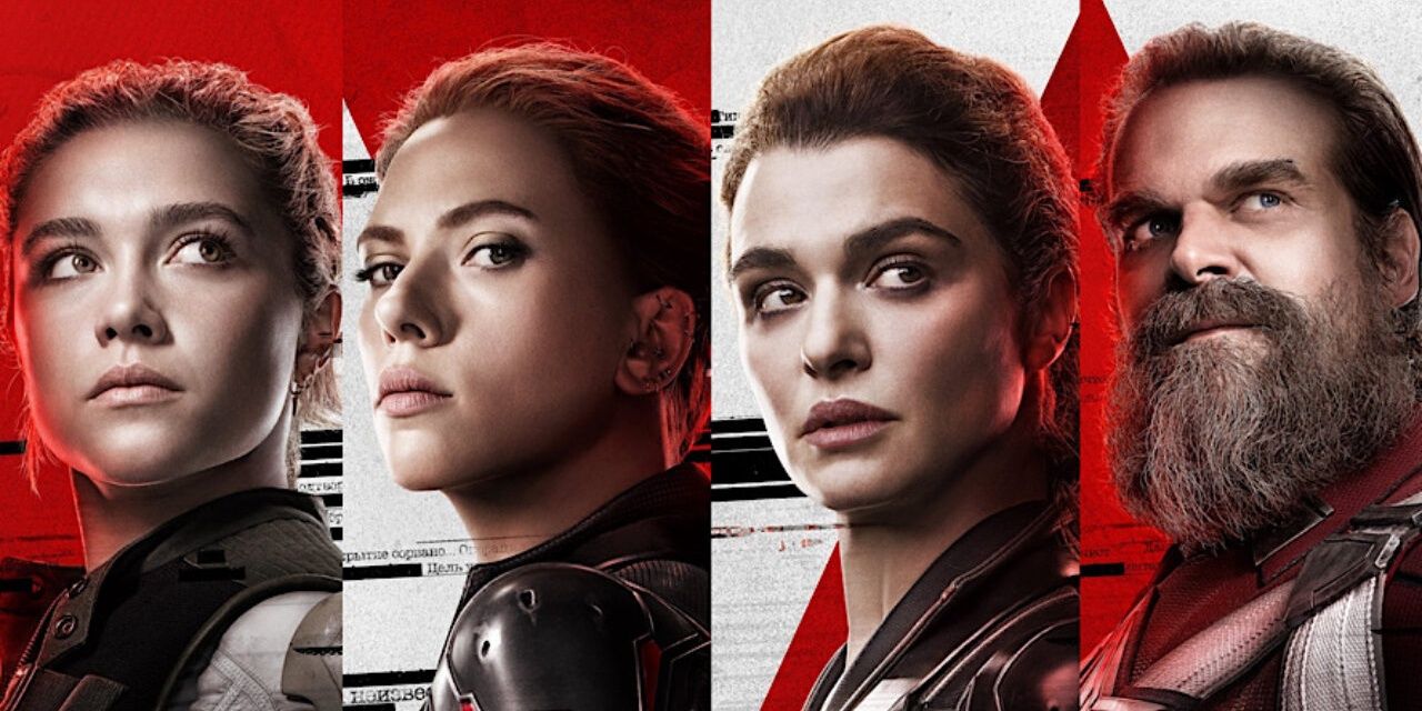 Black Widow main cast split image
