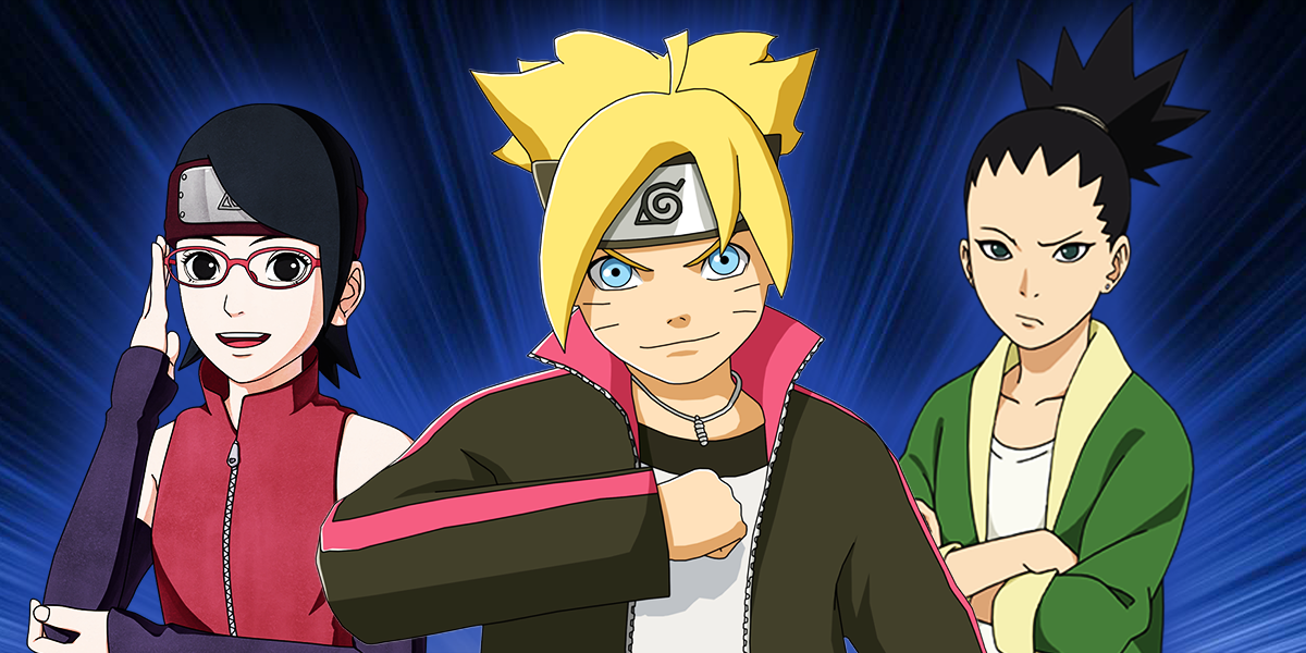 Boruto, Mitsuki, Inojin and Shikadai