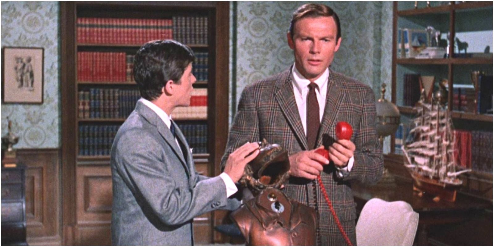 Bruce Wayne using the Bat-Phone From the 1966 Show