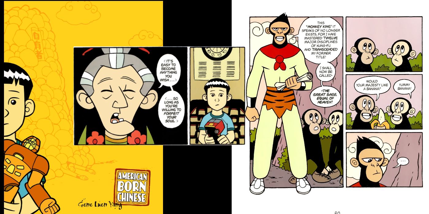 Sun Wukong is introduced in Gene Yang's American Born Chinese