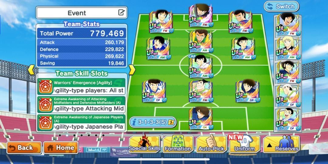 Anime Captain Tsubasa Dream Team Gacha Game
