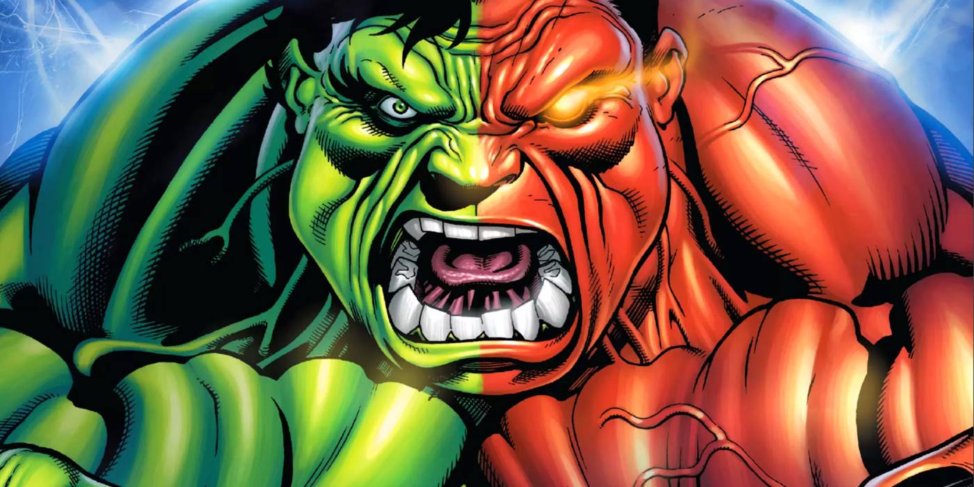 Green and red hulk