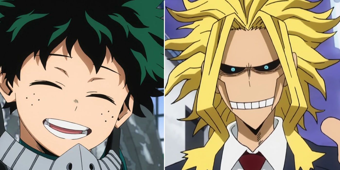 Deku And All Might In My Hero Academia