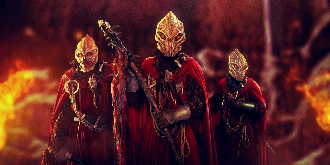 The Sycorax from Doctor Who standing menacingly