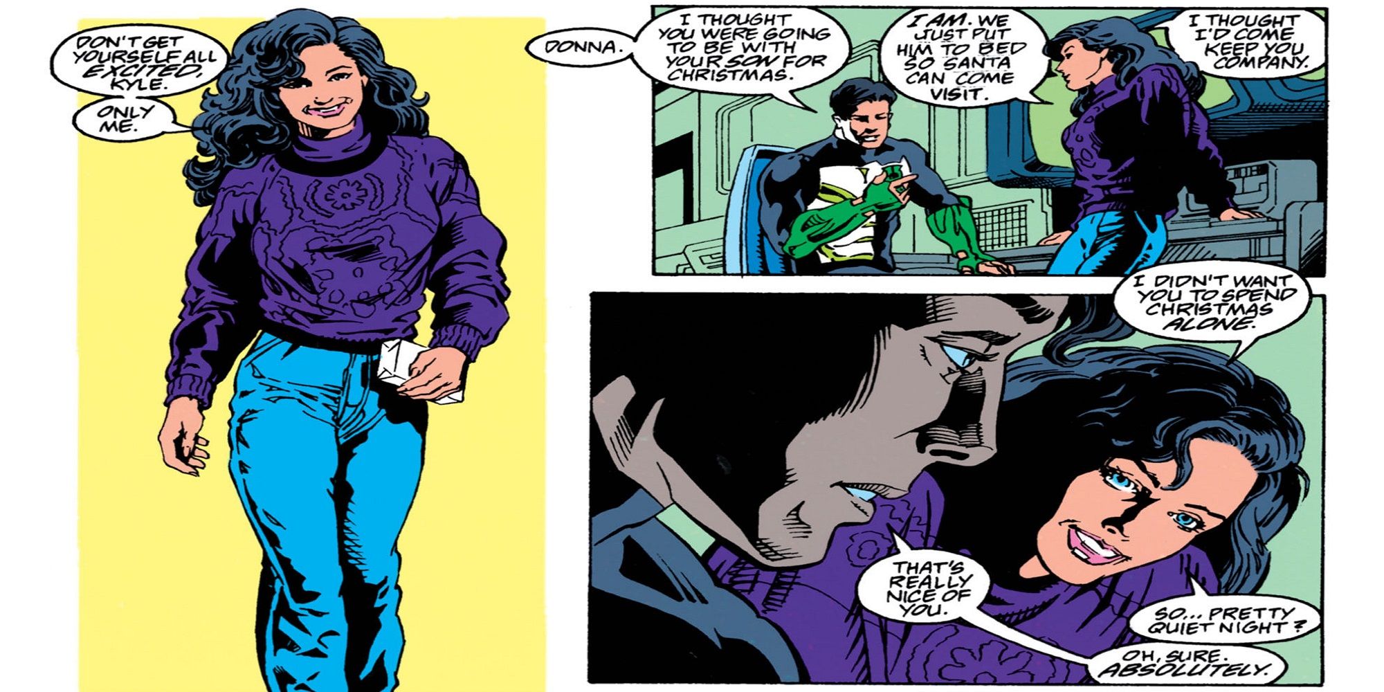 Donna Troy Spends Time With Kyle Rayner