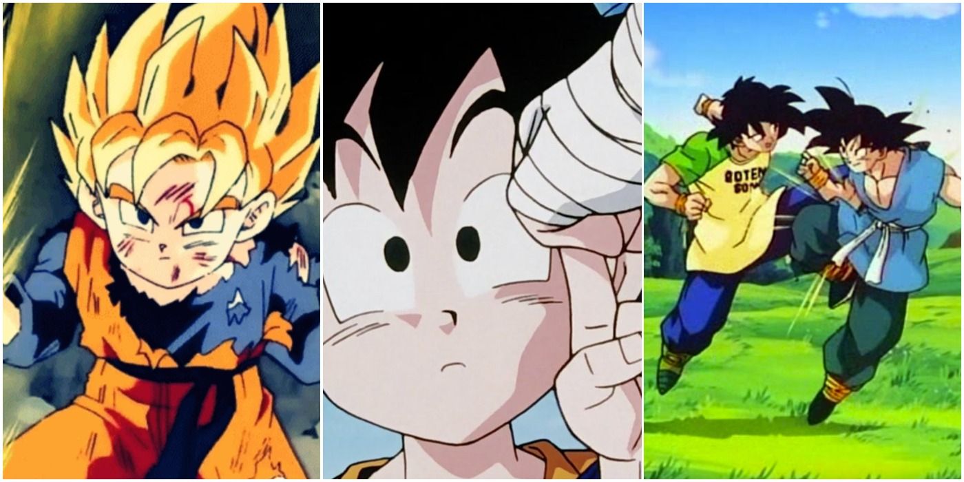 Goku, Gohan, and Goten  Dragon ball super manga, Anime dragon