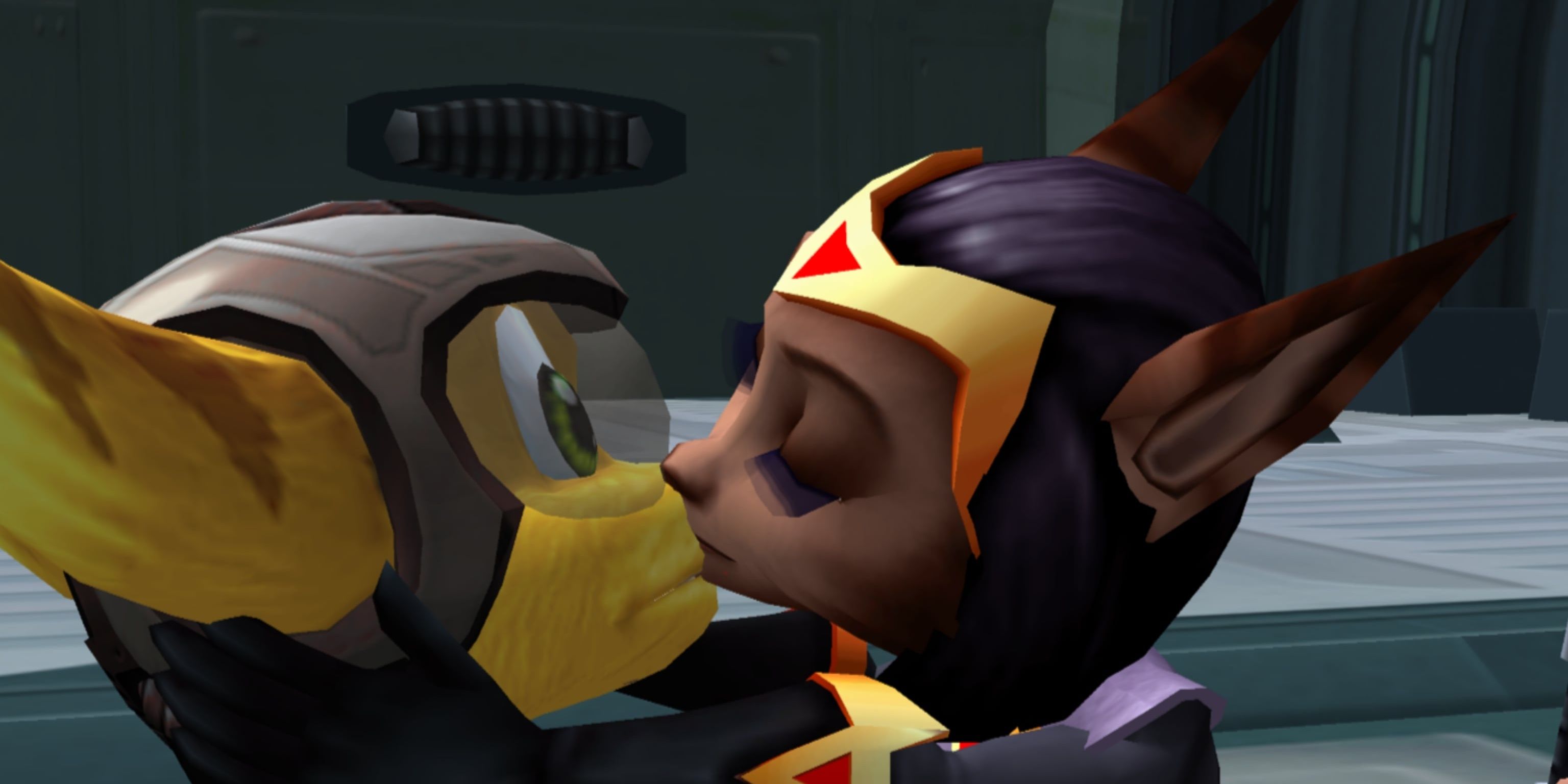 Ratchet And Clank: Ratchet kissing Sasha Phyronix