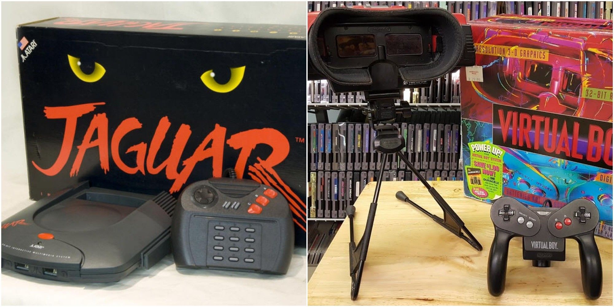 Atari Jaguar Nintendo Virtual Boy Failed Consoles Feature Image