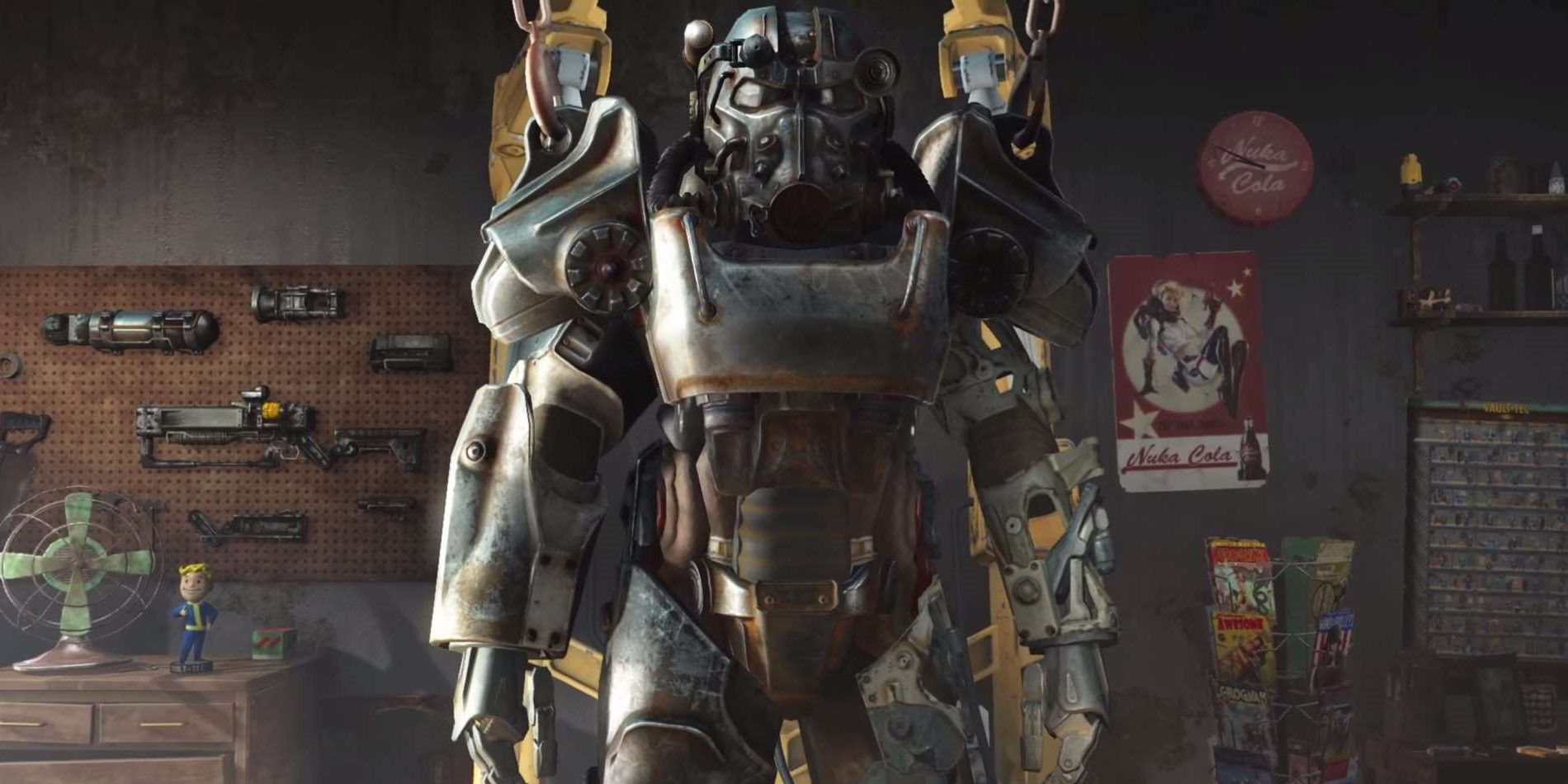 Fallout 4 Power armor on workstation.