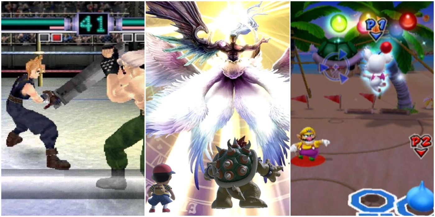 Final Fantasy Cameos Ehrgeiz Smash Bros Mario Sports Mix Trio Header