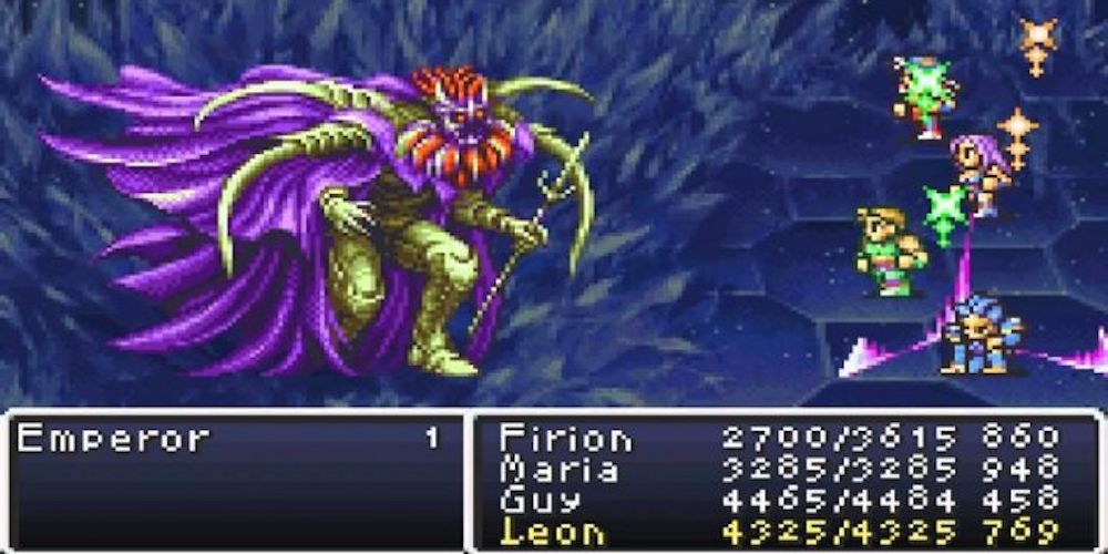 Battle against the Emperor from Final Fantasy IV for the SNES