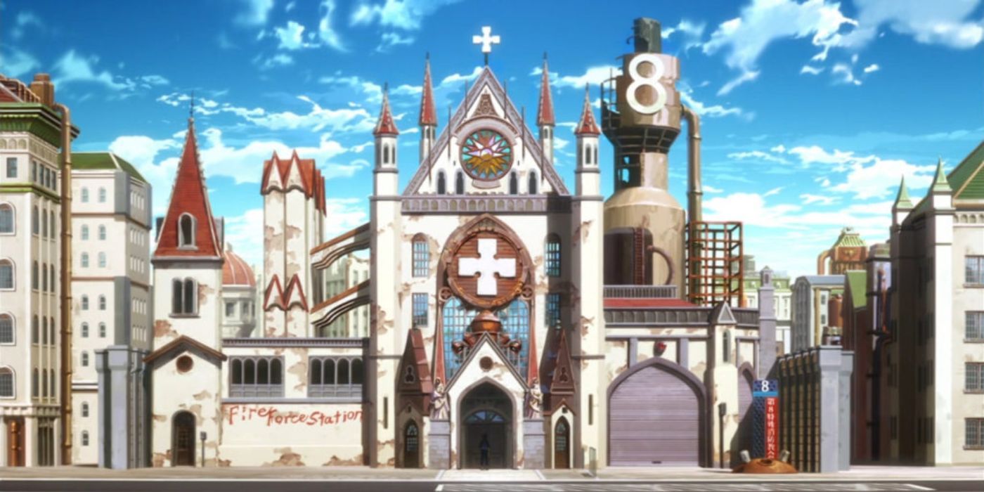 Company 8 Building from Fire Force