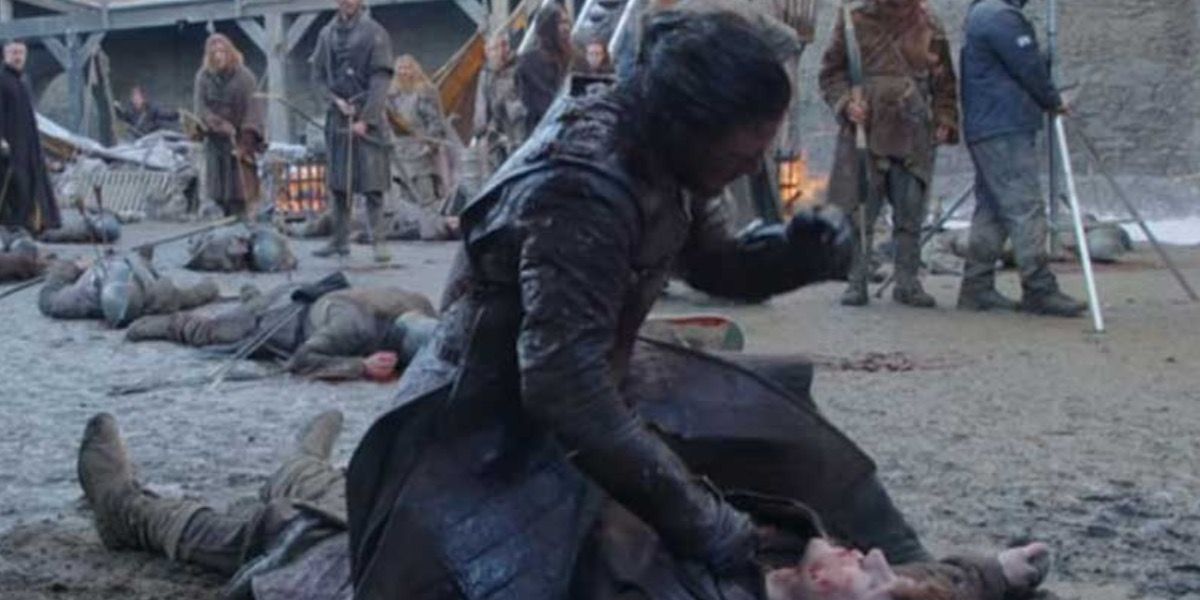 Ramsay vs Jon in Game of Thrones.