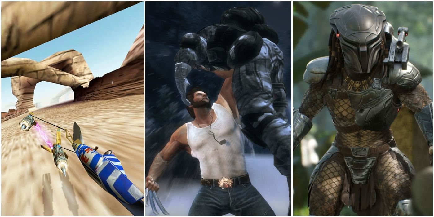 Good Video Games Of Bad Movies Episode I Racer Origins Wolverine Predator Hunting Grounds Trio Header