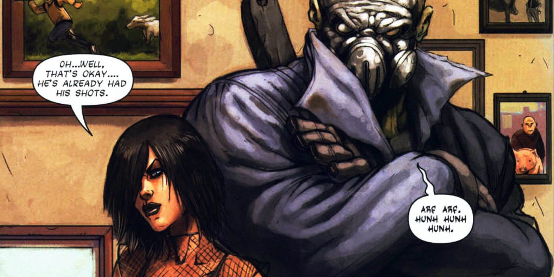Hack/Slash Euthanized panel of Cassie and Vlad in a vet clinic