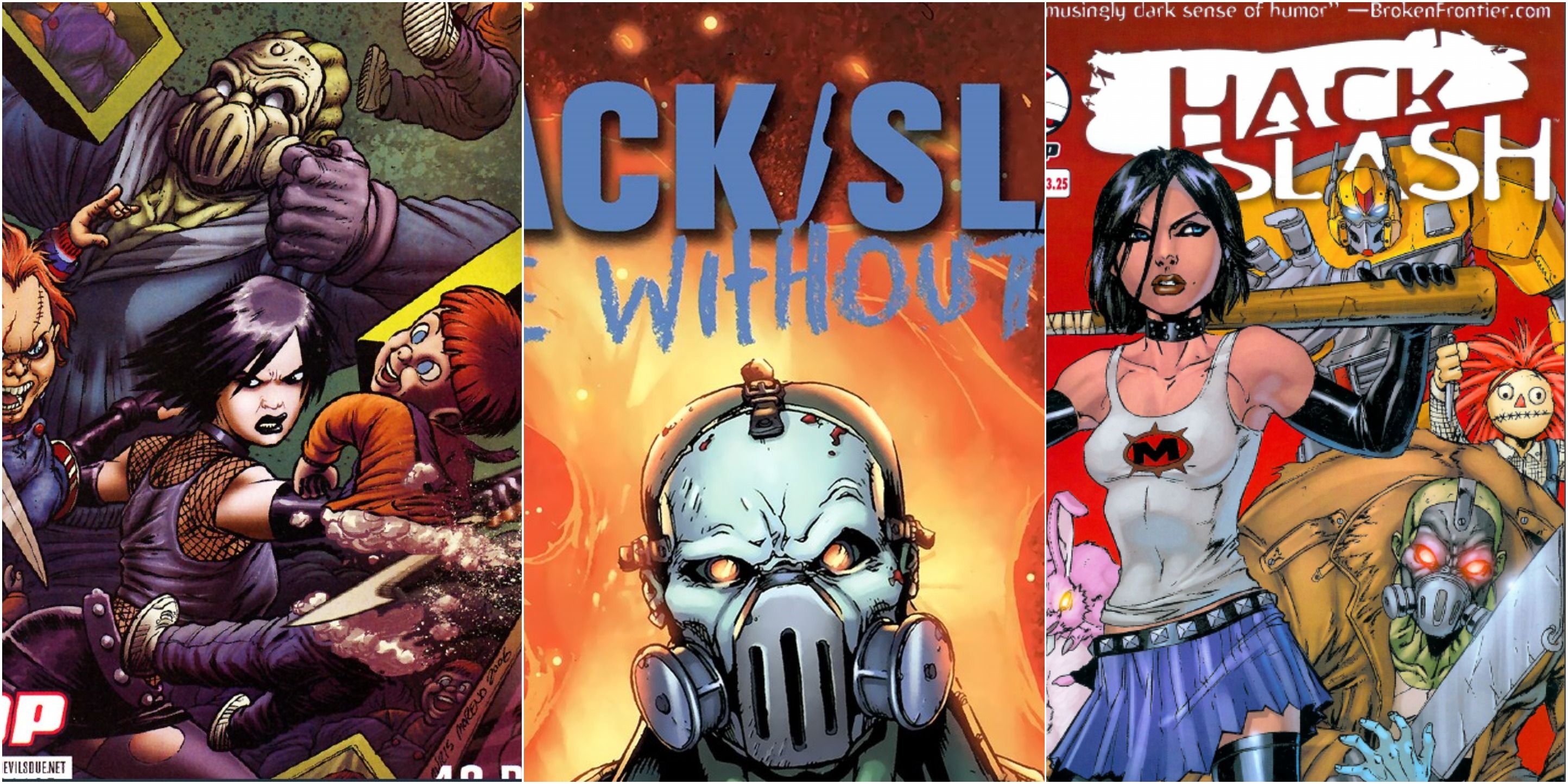 Hack Slash comics, Me Without You, Land of Lost Toys, Hack Slash vs Chucky