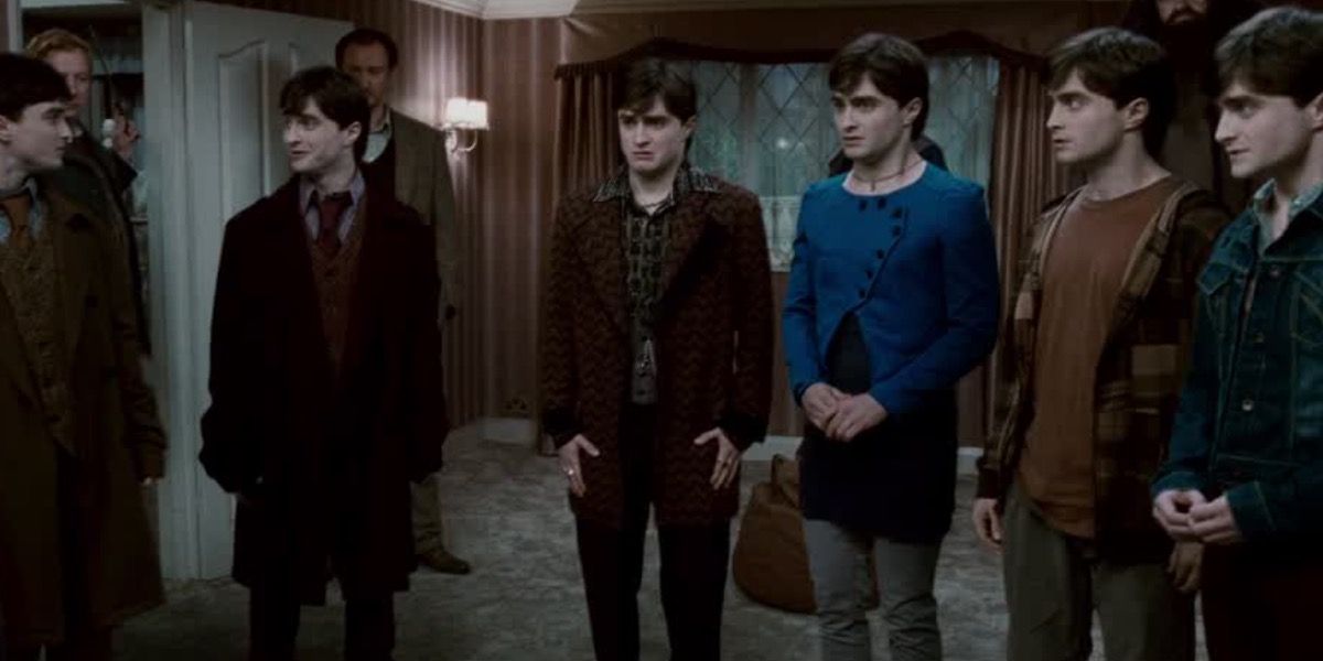 Everyone turning into Harry in Harry Potter & The Deathly Hallows Part 1