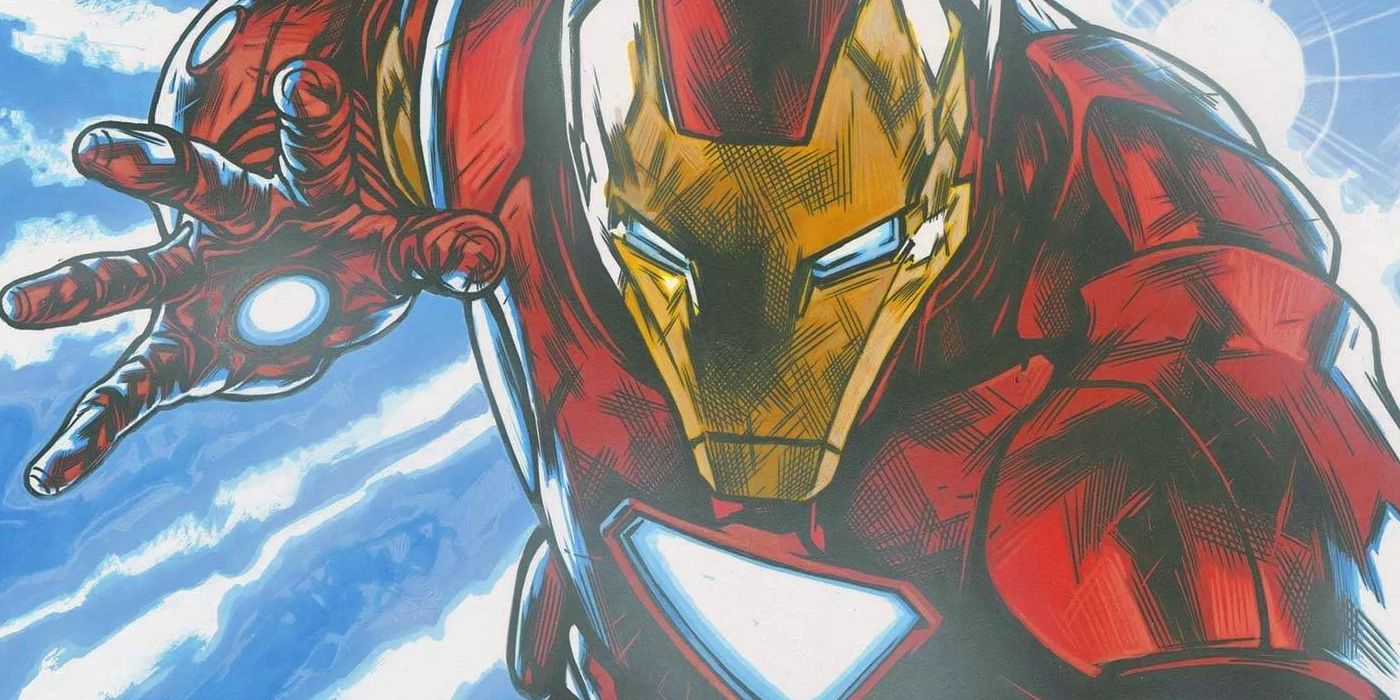 Iron Man attacking in Marvel Comics