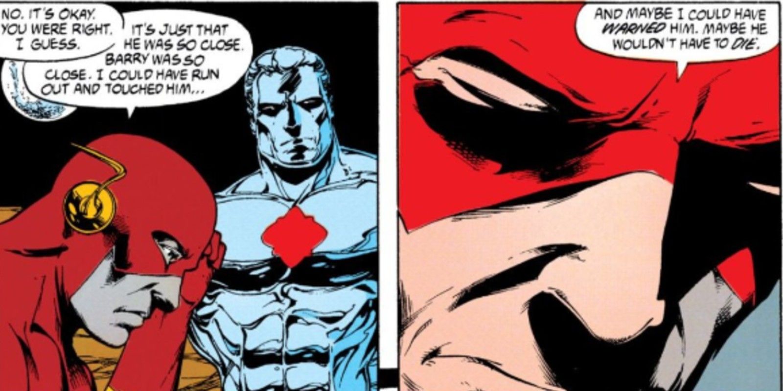 Flash and Captain Atom from Justice League Quarterly #3