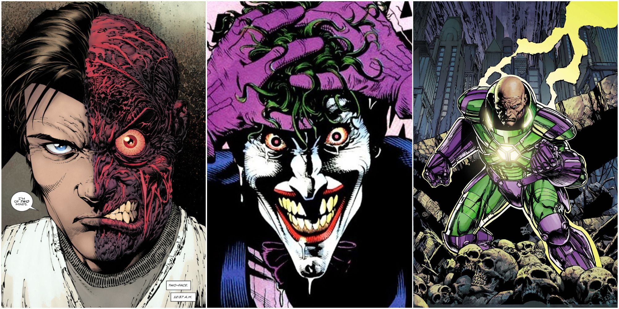 Two-Face, Joker, Lex Luthor